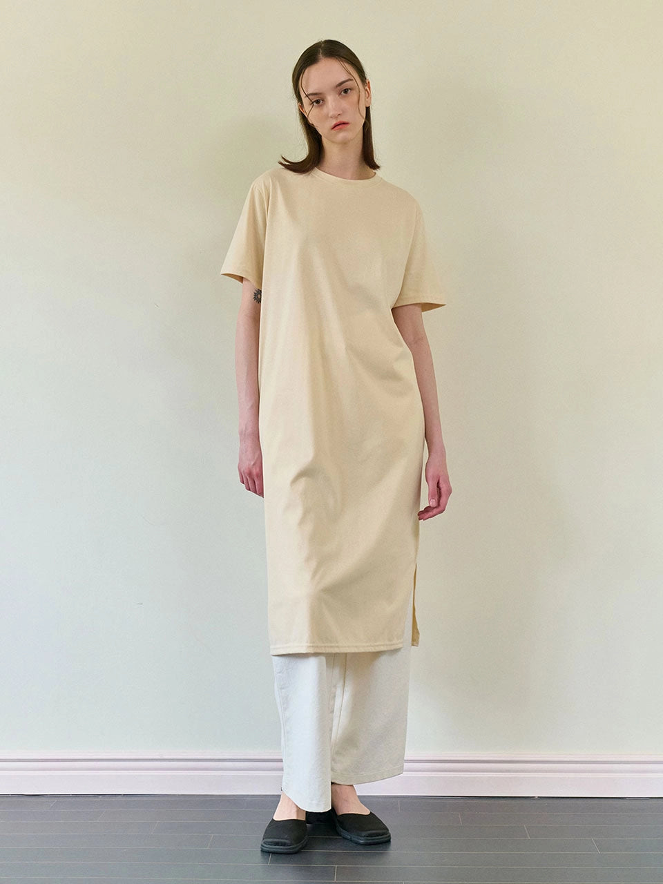 SUMMER CUTTING ONE PIECE CREAM