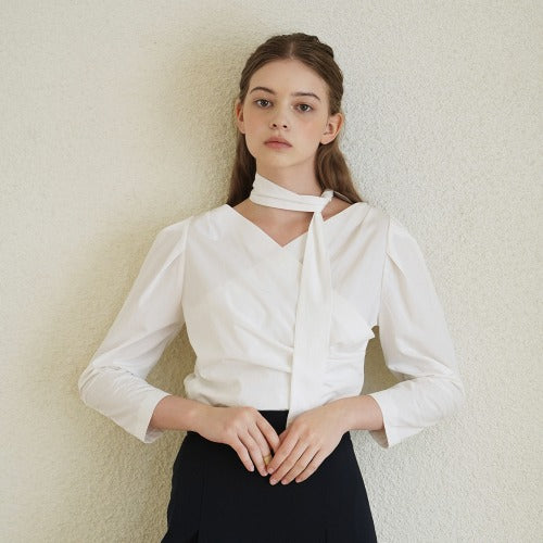 DRAMATIC BLOUSE_WH