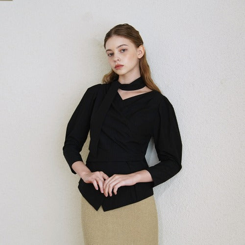 DRAMATIC BLOUSE_BK