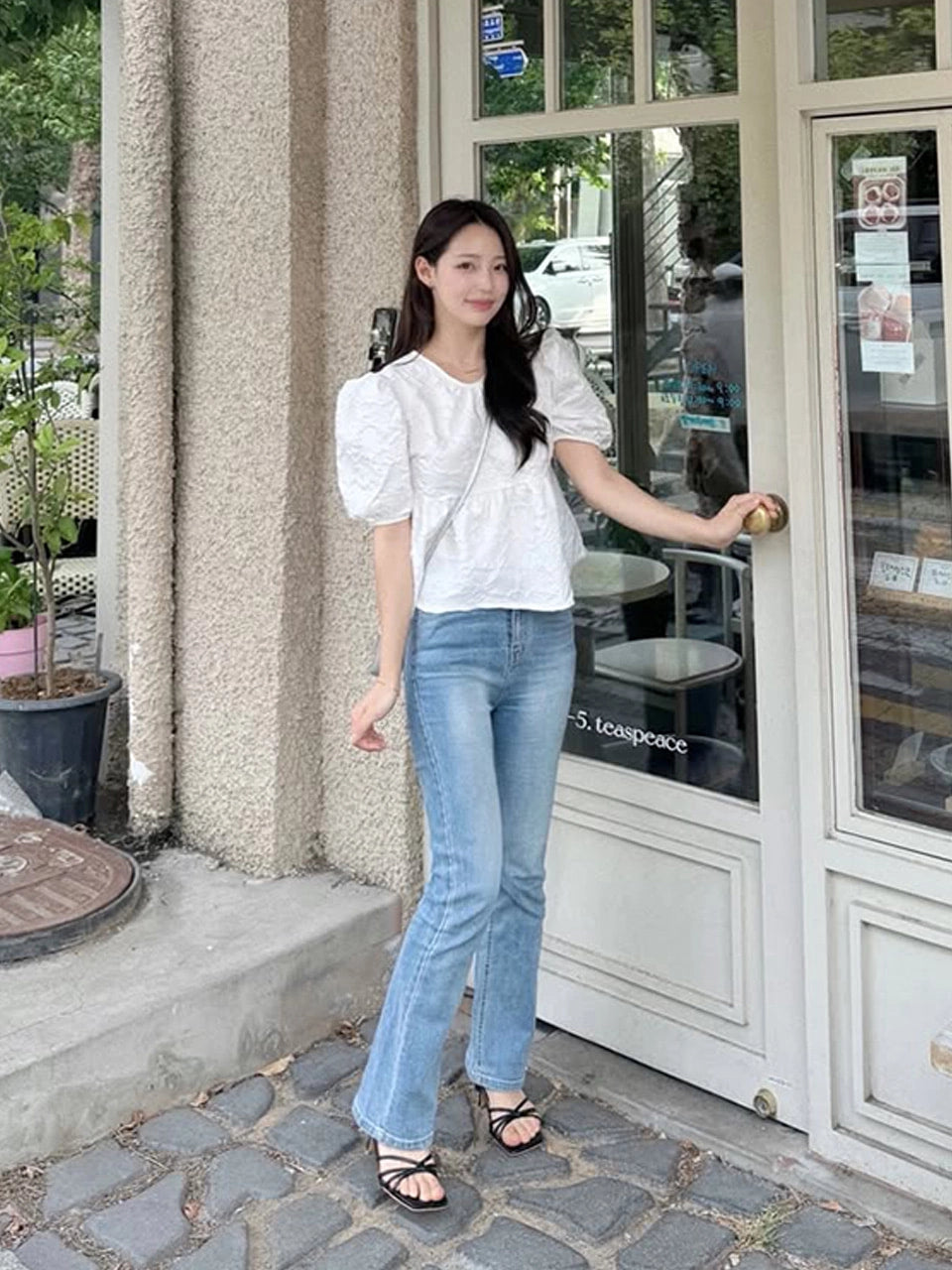 [인플s Pick] SUMMER PUFF HALF SLEEVE BLOUSE WHITE