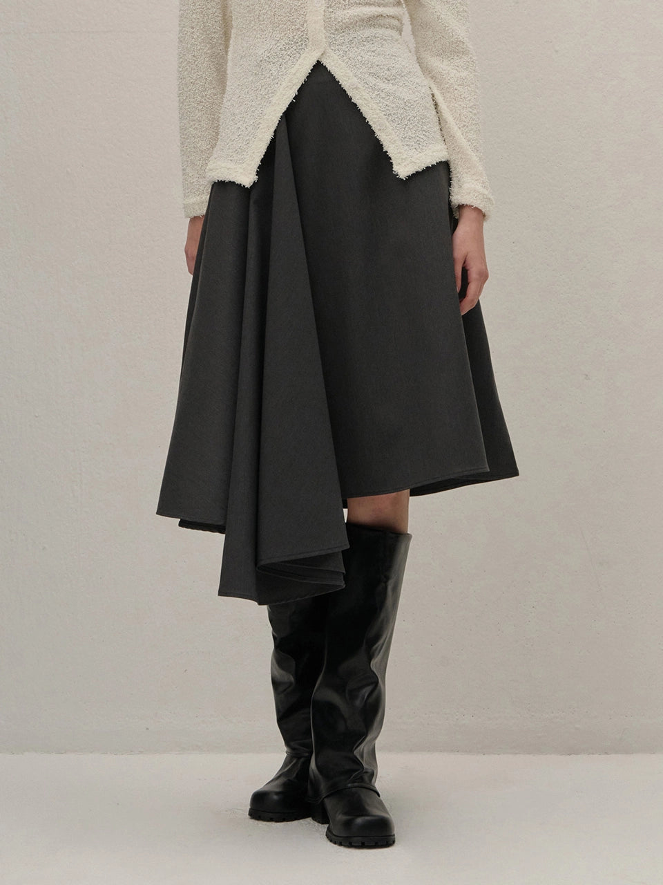 WRAP SKIRT CHARCOAL