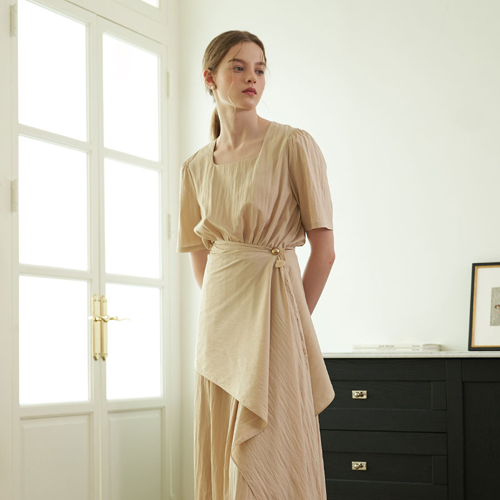 bol dress-beige