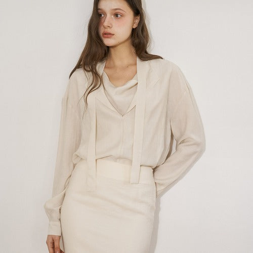 [시즌오프] SUMMER LOOSE DRAPING BLOUSE_2COLORS