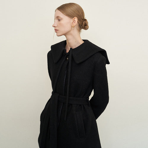 SAILOR COLLAR COAT_BK