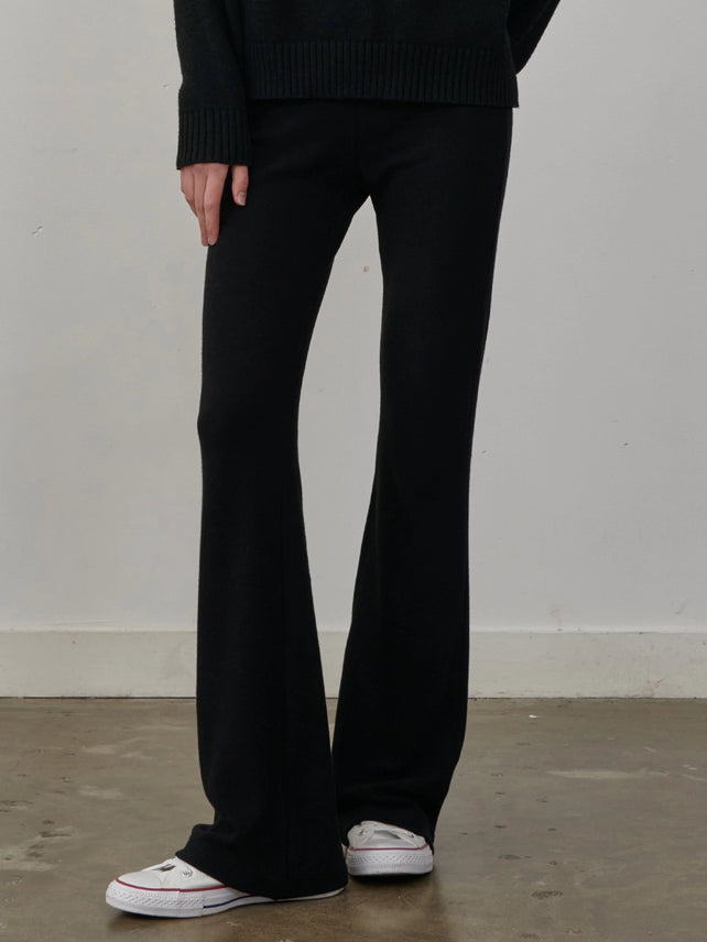 BOOTCUT PANTS BLACK