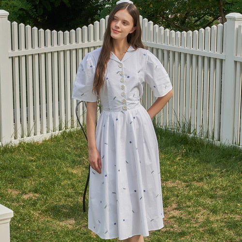 FLEUR DRESS_WH
