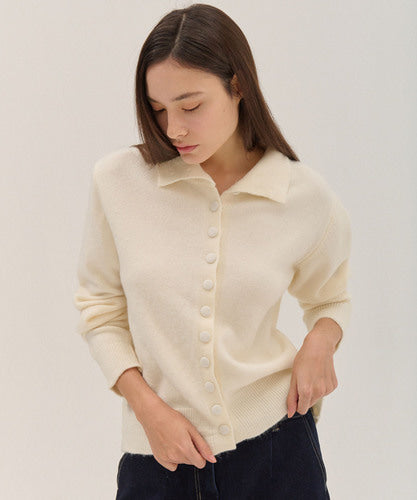 HIGH NECK KNIT CARDIGAN_IV