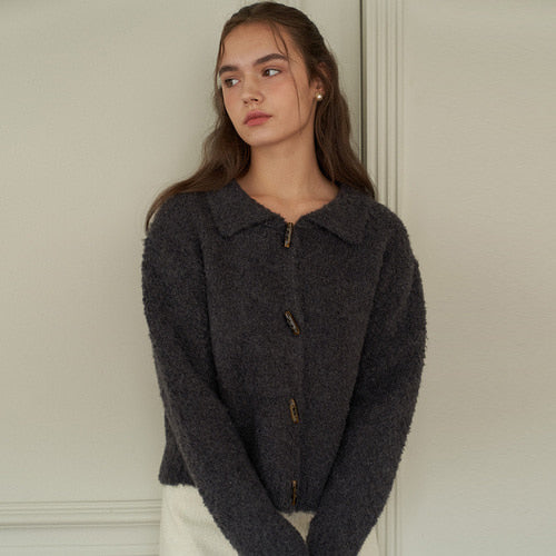 PETER WOOL CARDIGAN_GR