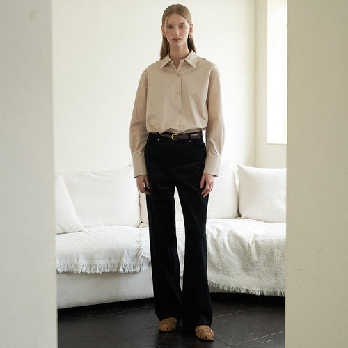 MINIMAL BOOTS CUT CORDUROY PANTS (3COLORS)