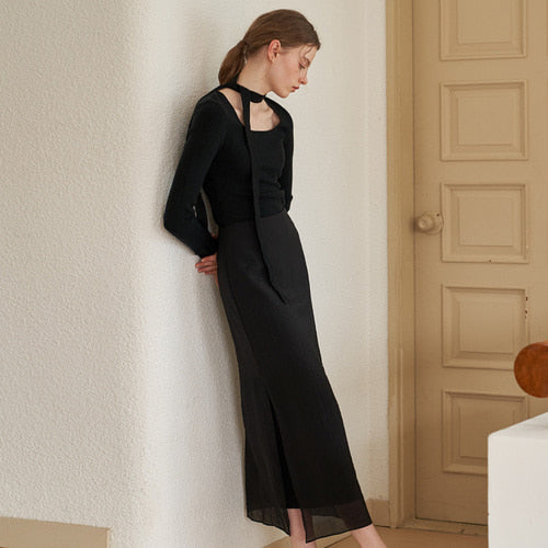 SHEER SKIRT VERSION 2_BK