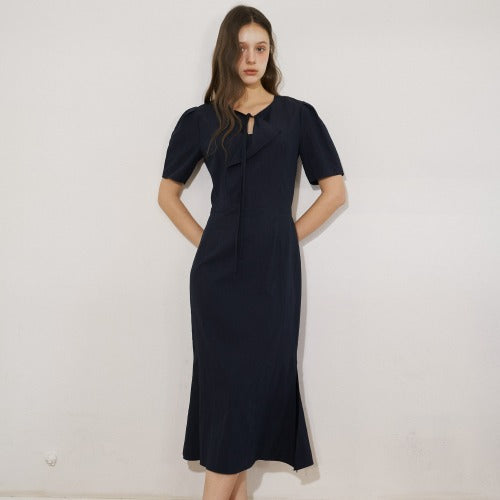 [시즌오프] WRAP DRAPING DRESS_2COLORS