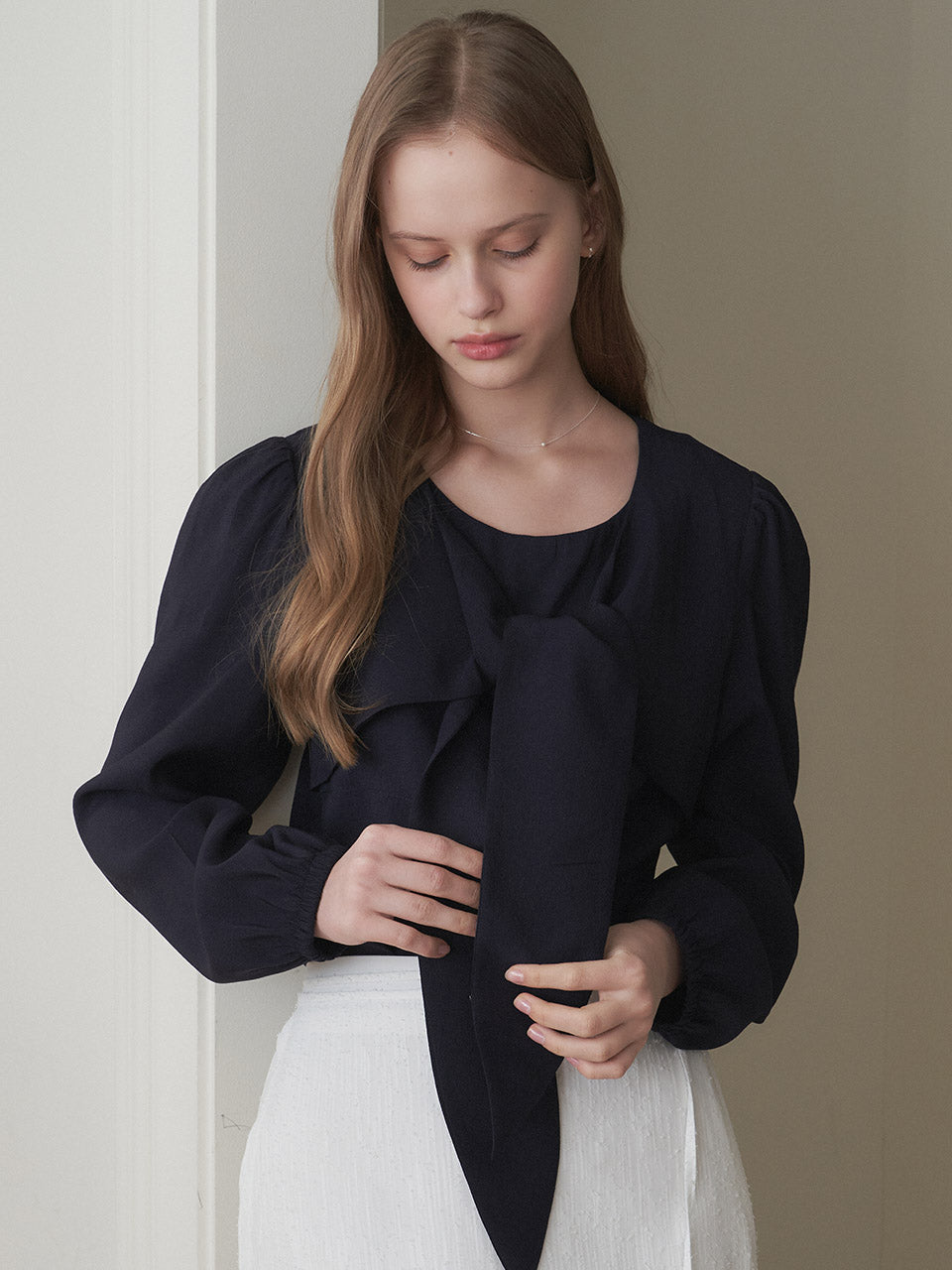 RIBON TYPE BLOUSE_NA