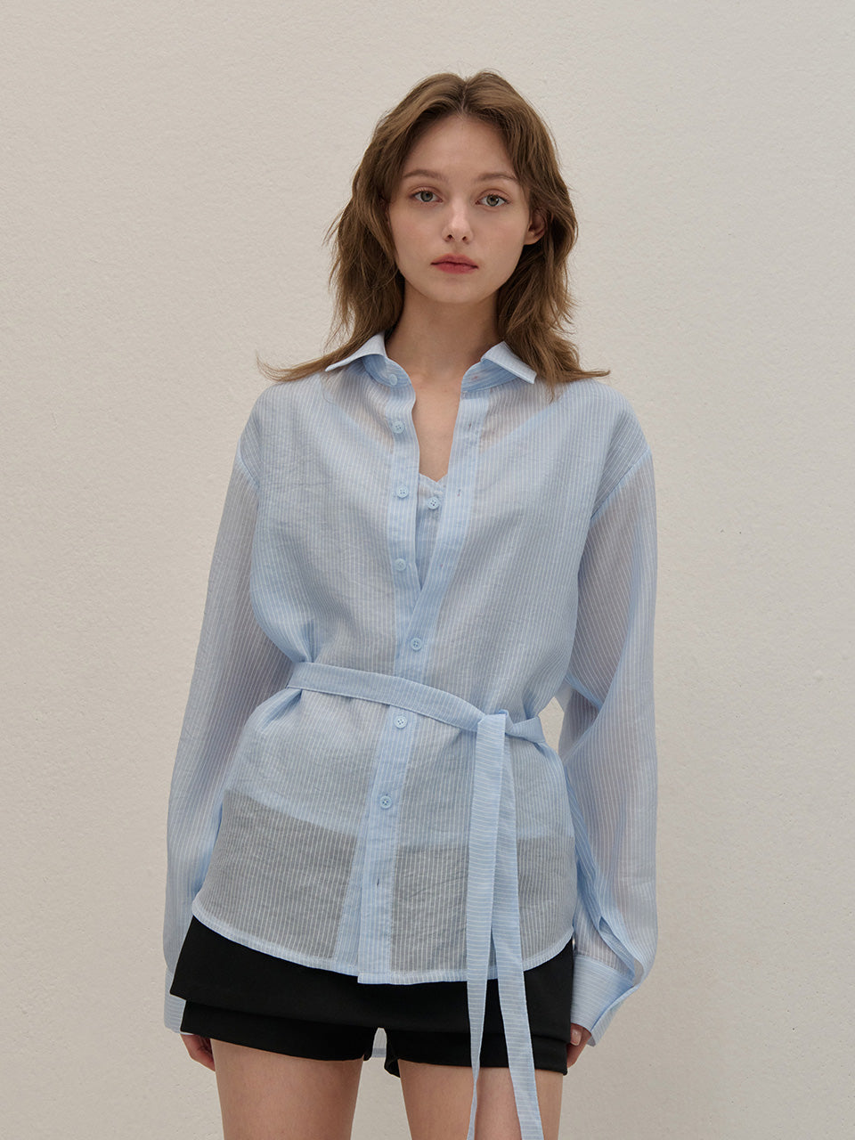 BUTTON CAP SLEEVE KNIT BLACK