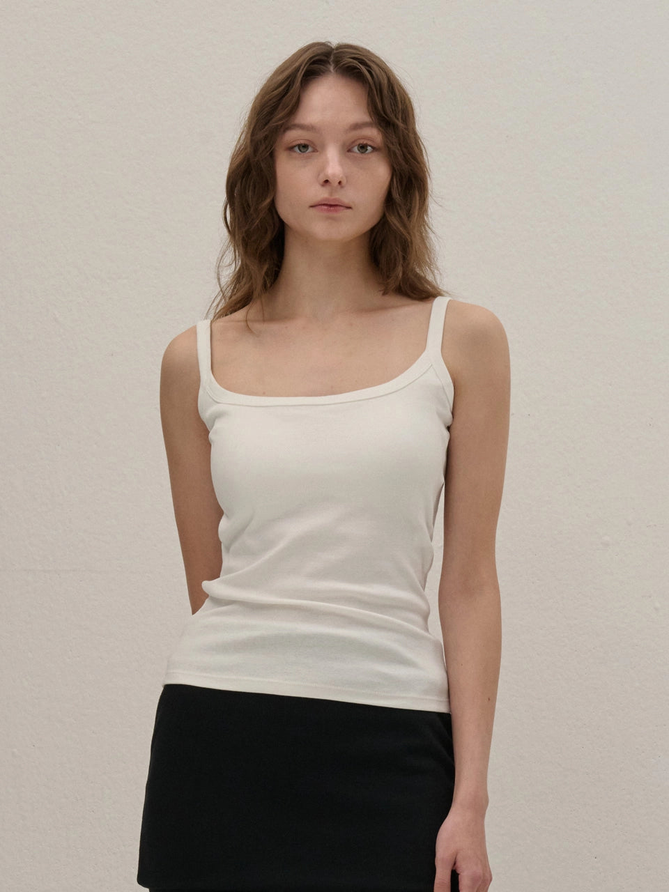 SEMI CROP T-SHIRT - 4color