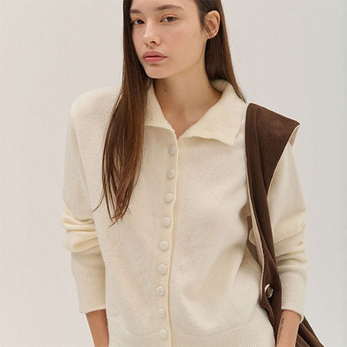 HIGH NECK KNIT CARDIGAN_IV