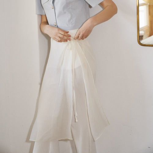 SHEERING WRAP SKIRT (IV)