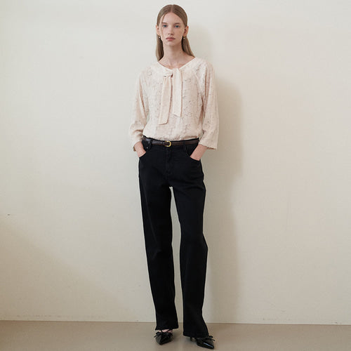 SLIT SLIM DENIM PANTS (2COLORS)
