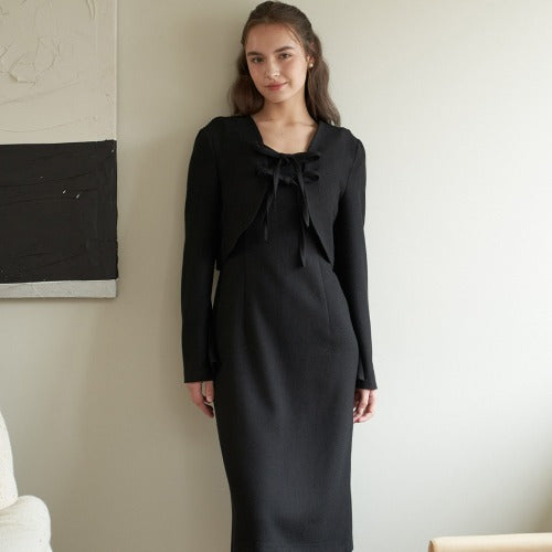 [SET] BOLLERO SET DRESS_BK