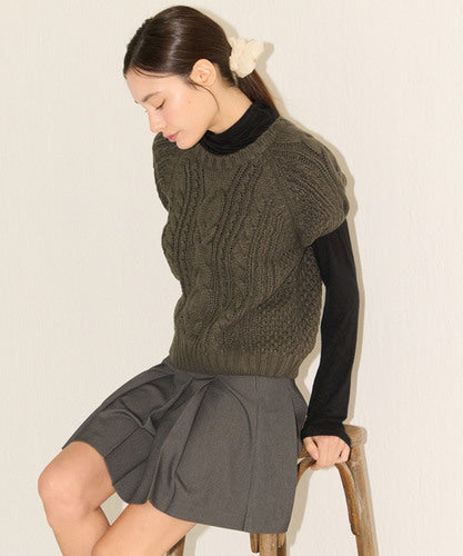 WINTER COZY LAYERD KNIT_K/BR