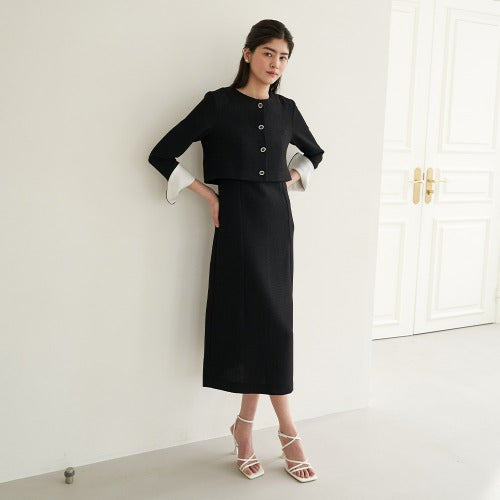 ELLE JACKET RABAM DRESS SET UP_BK