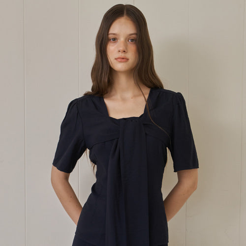 RIBBON BIG BLOUSE_NA
