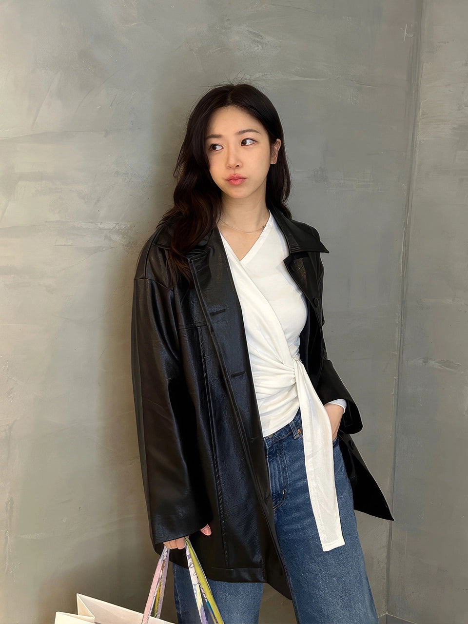 [인플s Pick] HALF LEATHER JACKET