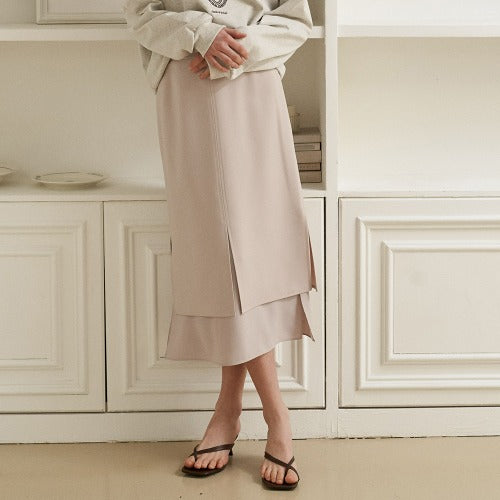 LAYERD SKIRT(BE)