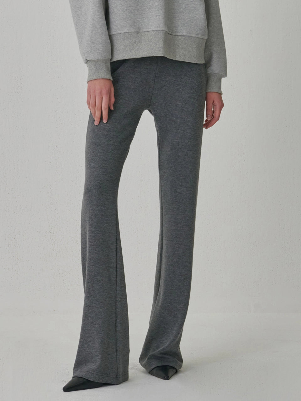 BOOTCUT PANTS GRAY