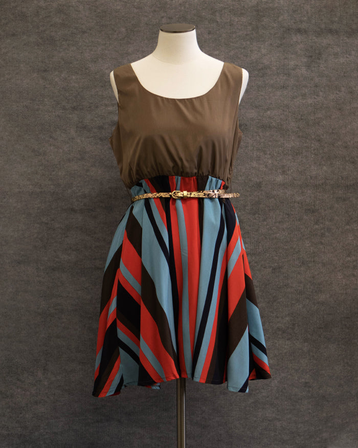 Directional Stripe Dress (4802900033614)