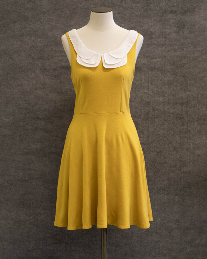 Triple Collar Point Mini Dress (4802905473102)