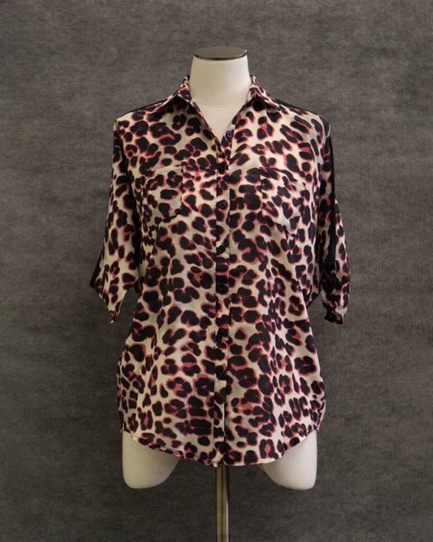 Pink Leopard Pattern Shirt (4802919628878)