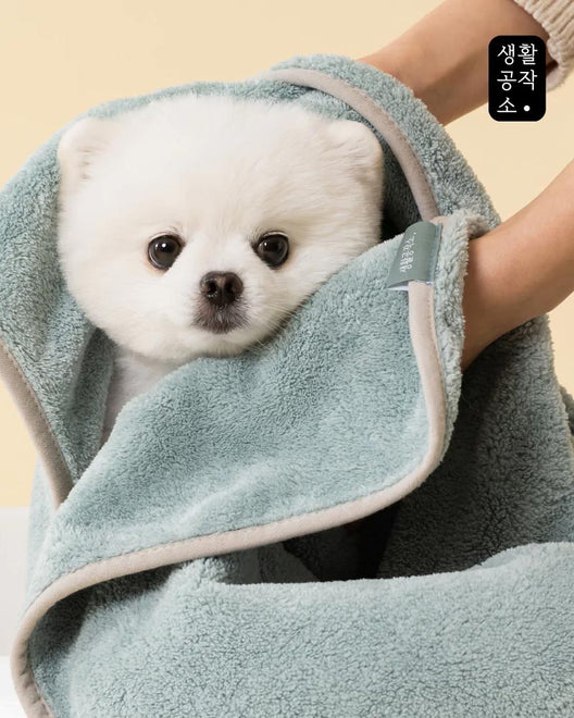 [Saengong] Microfiber Absorbent Pet Bath Towel