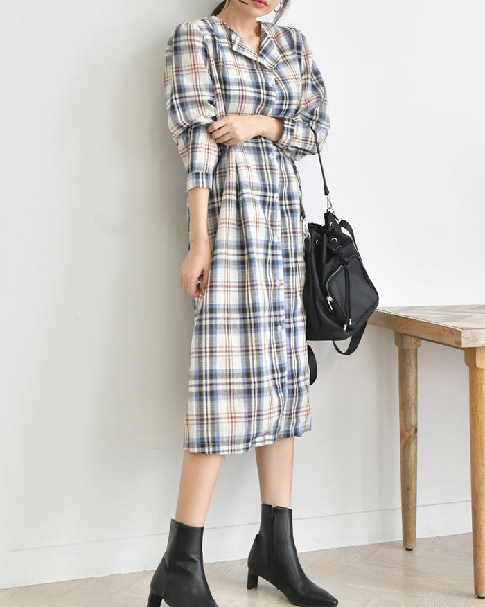 Harley Check Dress (4679437975630)