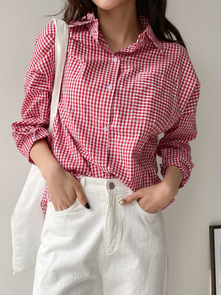 Cherry Check Blouse (4567754342478)