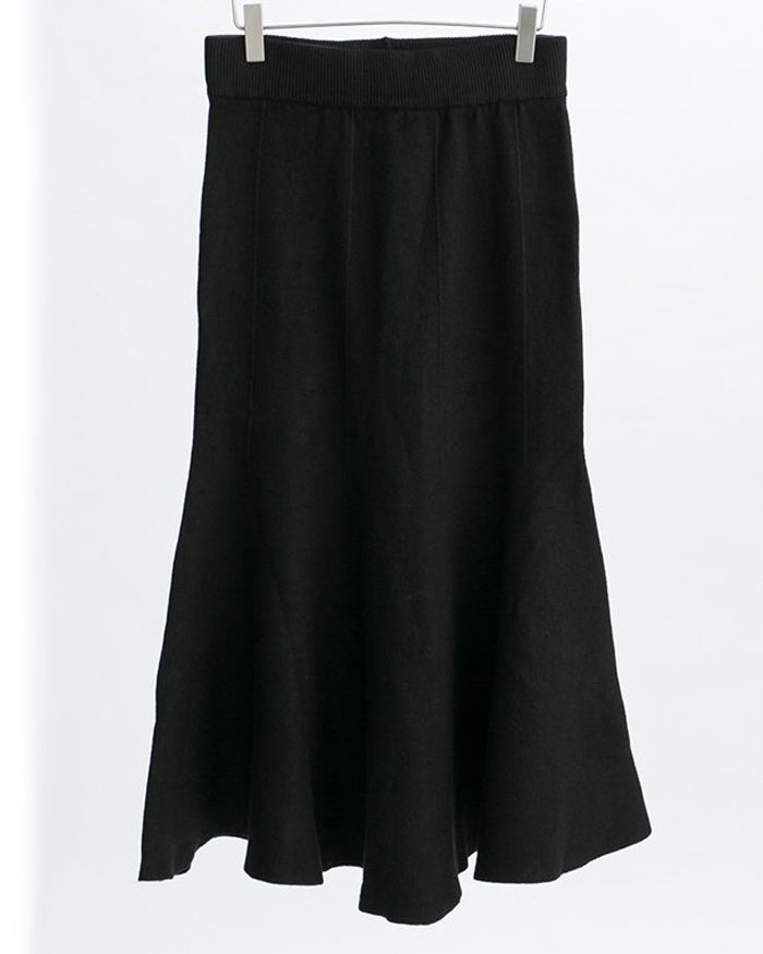 Matilda Wool Knit Skirt (4676776296526)