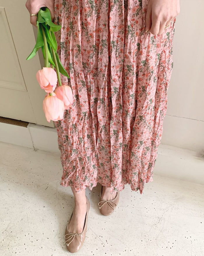 Rosee Wine Floral Skirt (4834051915854)