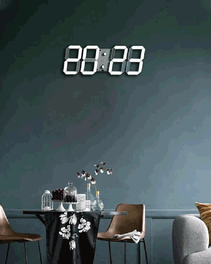 LED Silent Wall Clock 3D (4708478550094)