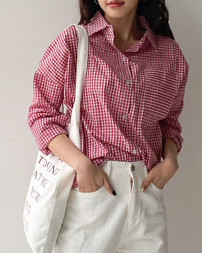 Cherry Check Blouse (4567754342478)