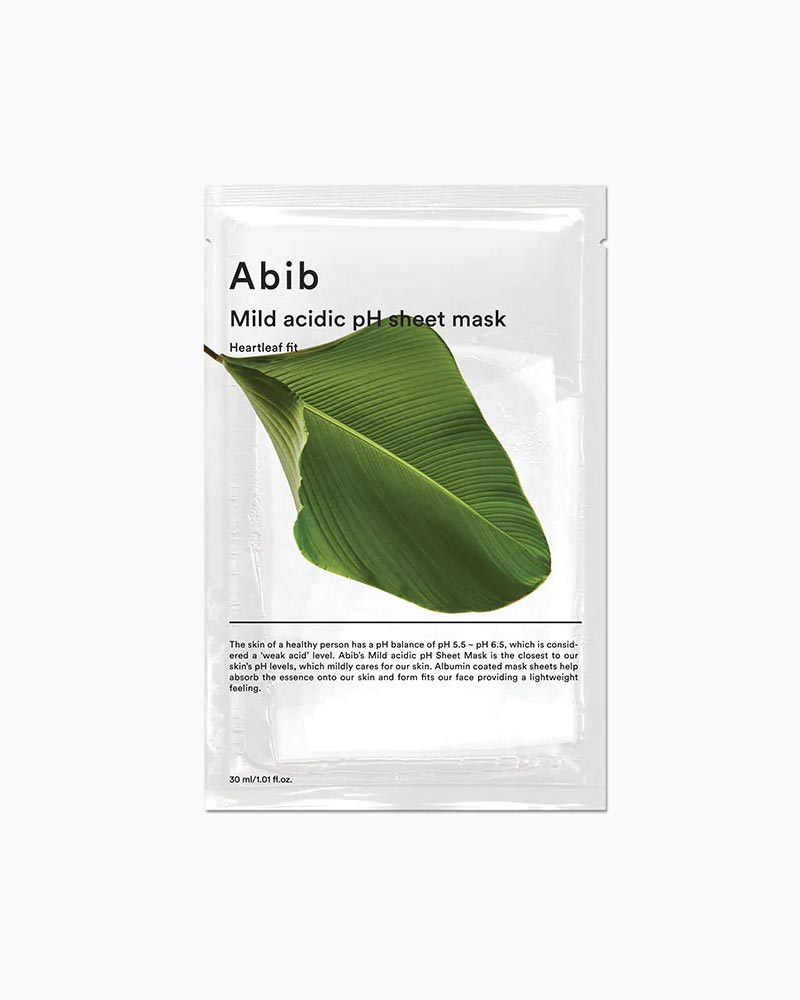[Abib]Mild acidic pH sheet mask Heartleaf fit