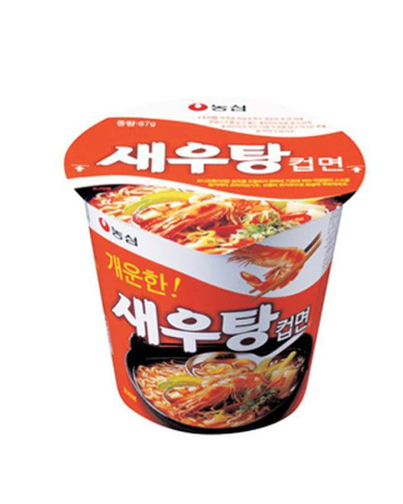 [Nongshim] Instant Cup Noodle Shrimps 67gX6pcs