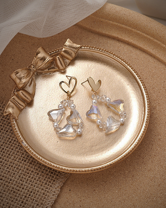 Lovely Beads Crystal Earrings