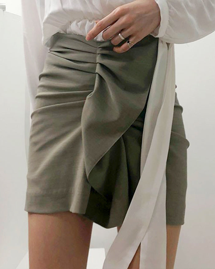 Gelato Shirring Mini Skirt (4720261955662)