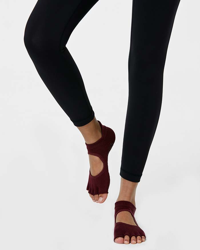 Core Power Toe Socks (Half Toe) – Burgundy (6074019446956)