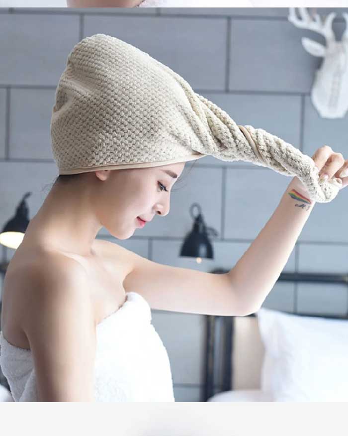 Quick Dry Hair Towel (3colours set) (6038559260844)