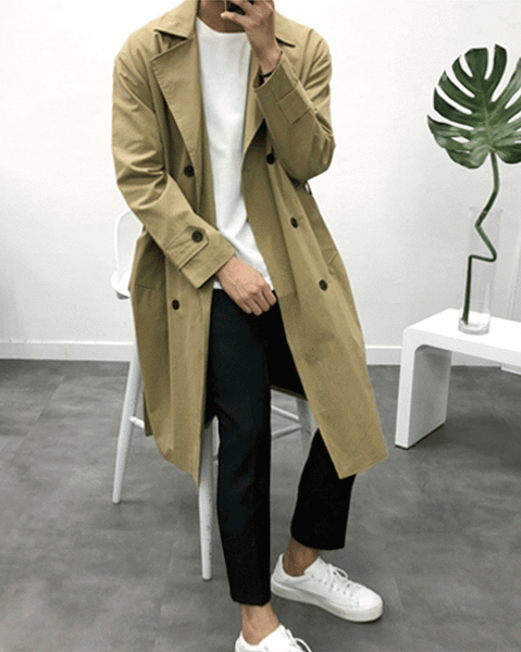 Casual Long Trench Coat (4718322712654)